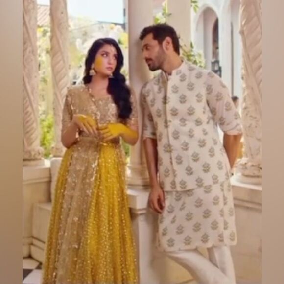 NOMI ANSARI AUTHENTIC LUXURY PAKISTANI DESIGNER COUTURE DRESS - Picture 8 of 16